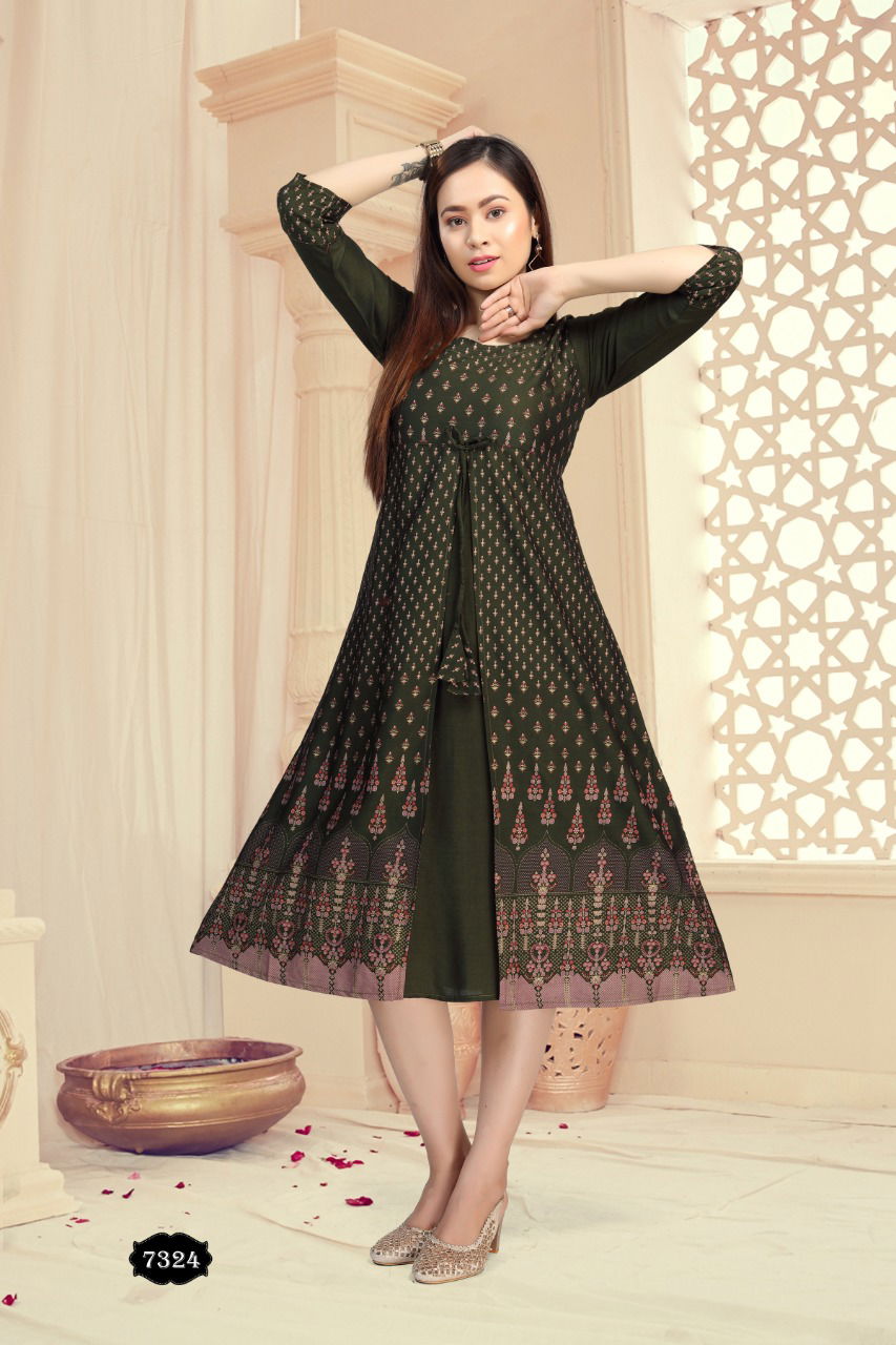 Fashion Talk Dolly Latest Fancy Wear Printed Designer Anarkali Kurtis Collection